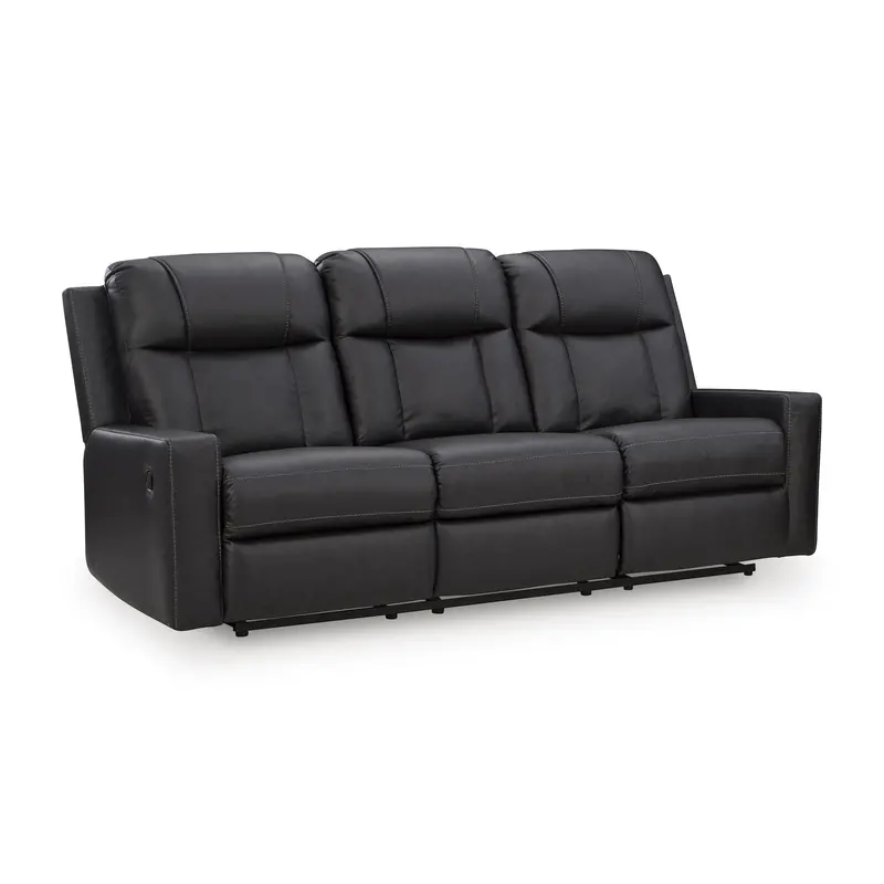 Benchcraft Mackmenville Reclining Sofa – Leather-Look Living Room Set 1