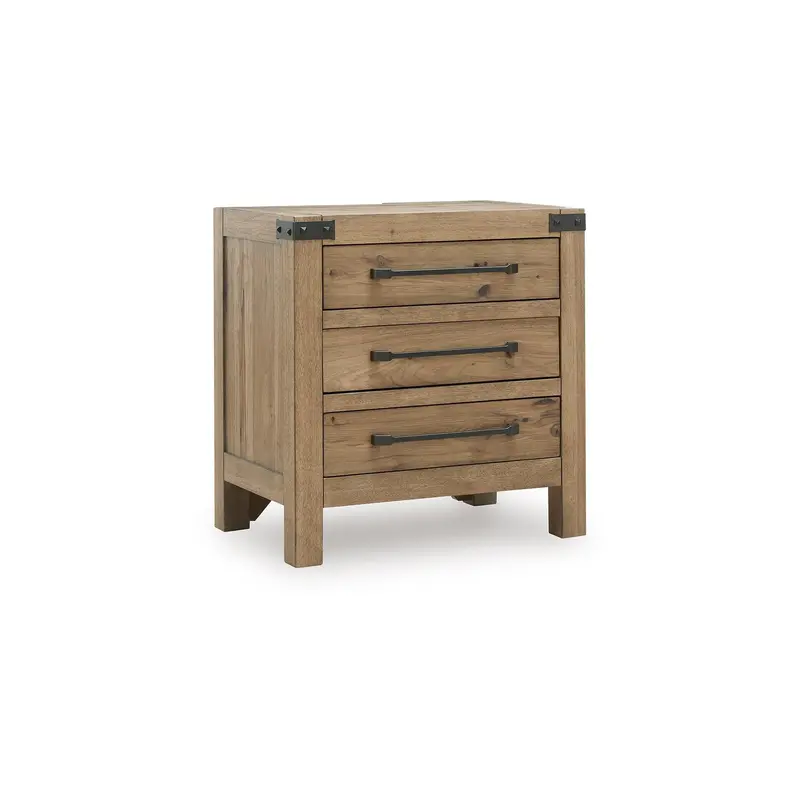 Benchcraft Ridgester B858-93 Three-Drawer Nightstand For Bedroom 1