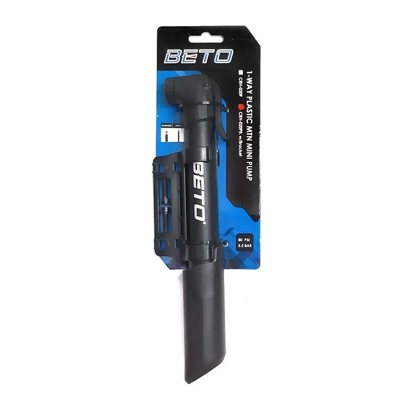 Beto Compact Mini Floor Pump With Pressure Gauge For Bicycle Tires 1
