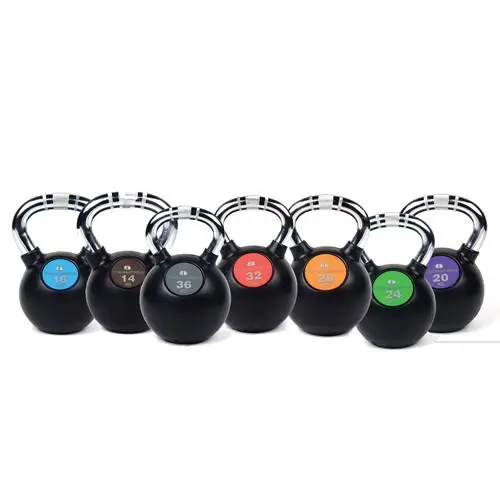 Black Rubber-Coated Kettlebell For Functional Strength Training 1