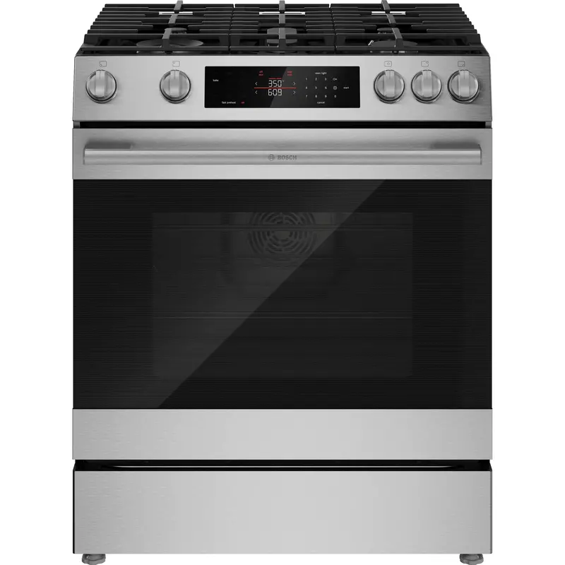 Bosch Hgf3050Muc 300 Series 30-Inch Gas Freestanding Range – Stainless Steel 1