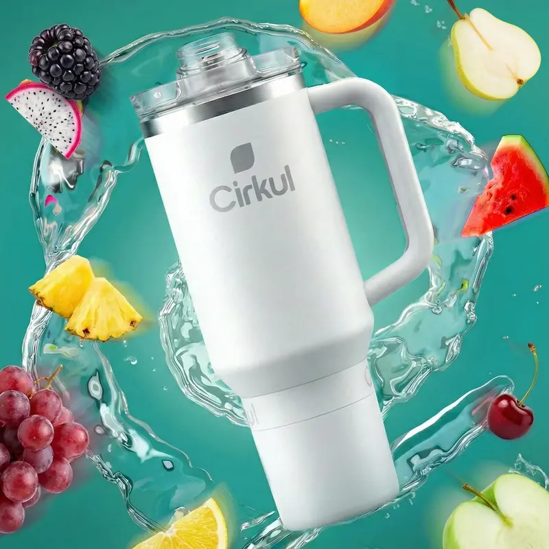 Cirkul Pearl Finish Insulated Tumbler 1
