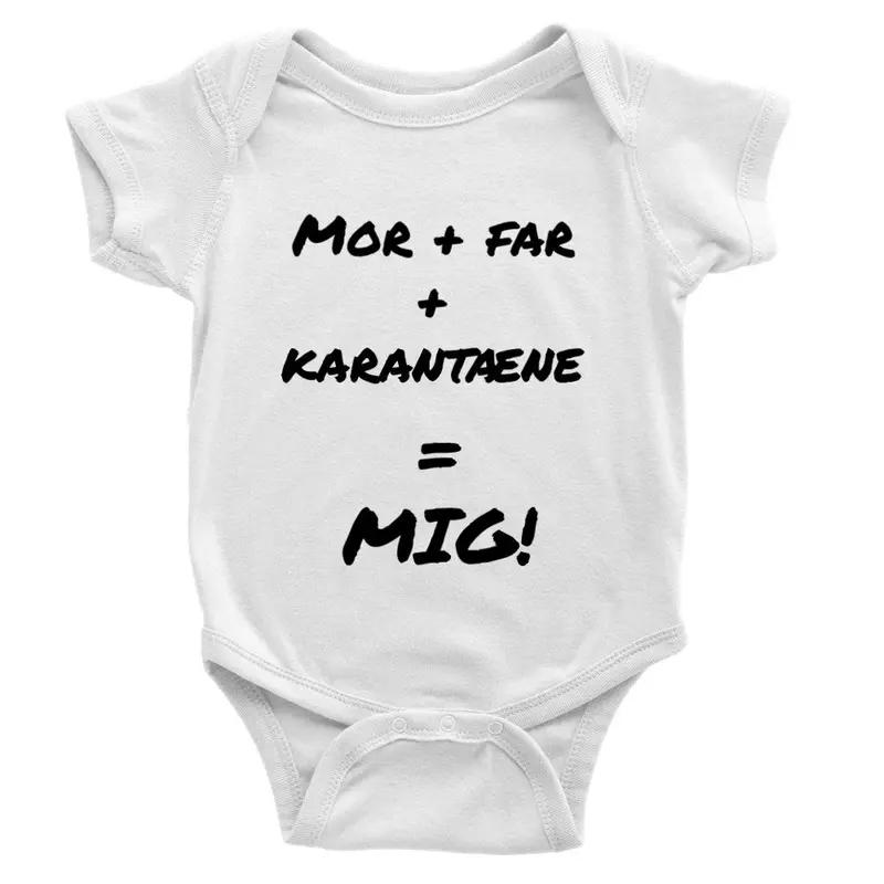 Classic Baby Onesie – Mom + Dad + Quarantine = Me 1