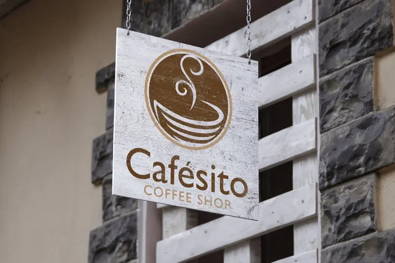 Custom Coffee Shop Logo Design – Minimalist Café Branding With Cup Icon 1