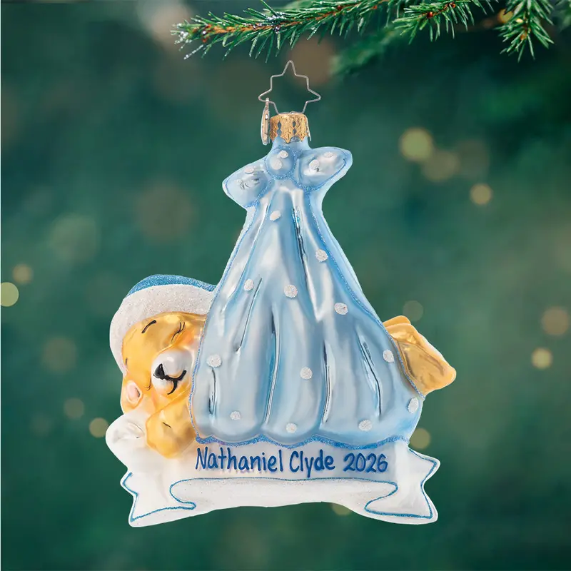 Custom 'Special Delivery' Ornament For Boys 1