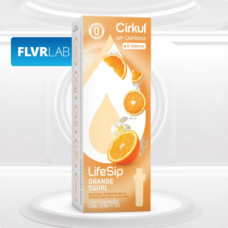 Customer Experience Option: Lifesip Orange Swirl 1