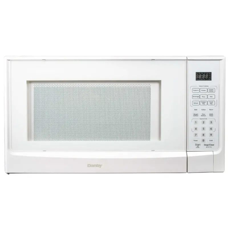 Danby 1.4 Cu. Ft. Compact Countertop Microwave Oven – White Model Ddmw01440Wg1 1
