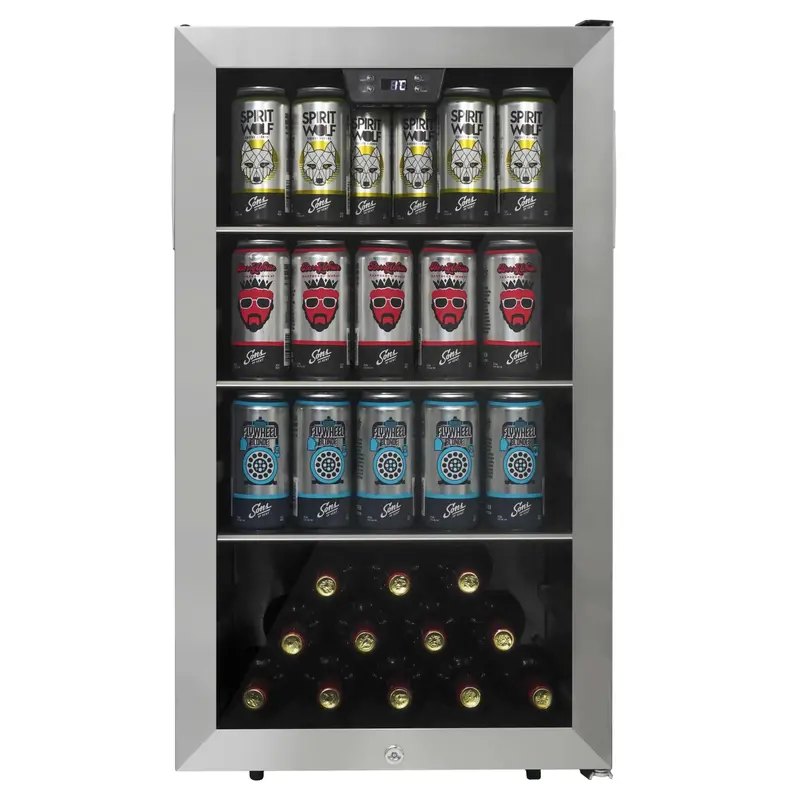 Danby 4.5 Cu.Ft. Freestanding Beverage Center – Stainless Steel Exterior (Model Dbc045L1Ss) 1