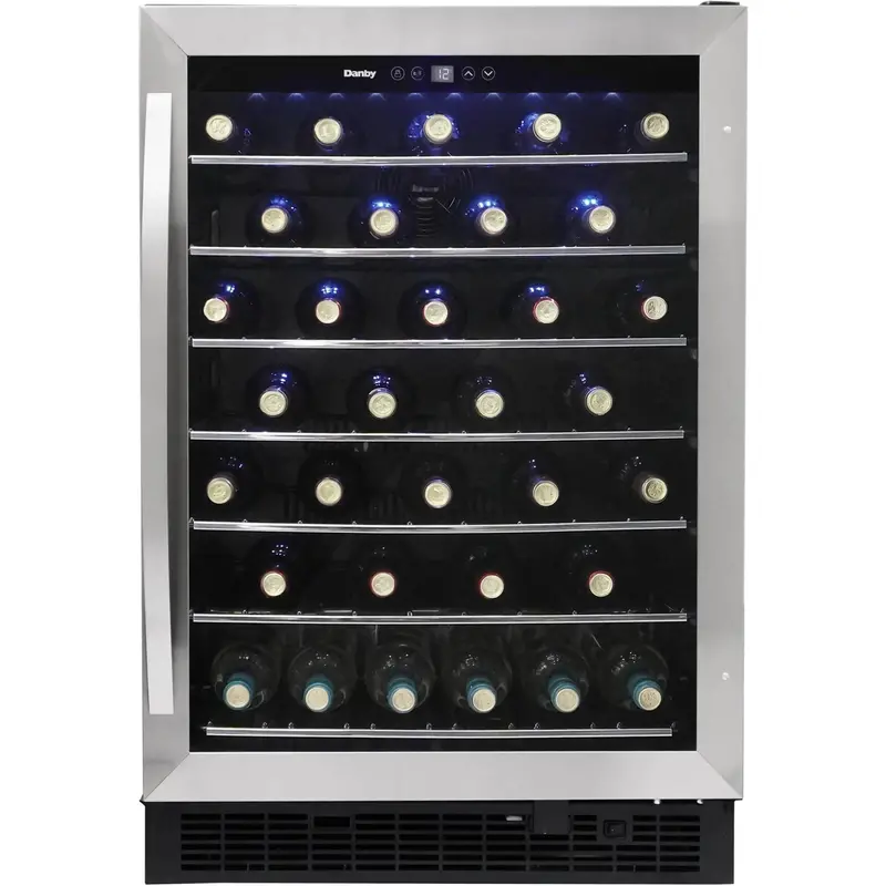 Danby 60-Bottle Freestanding Wine Refrigerator – Dual-Temperature Zones Dwc057A1Bss 1