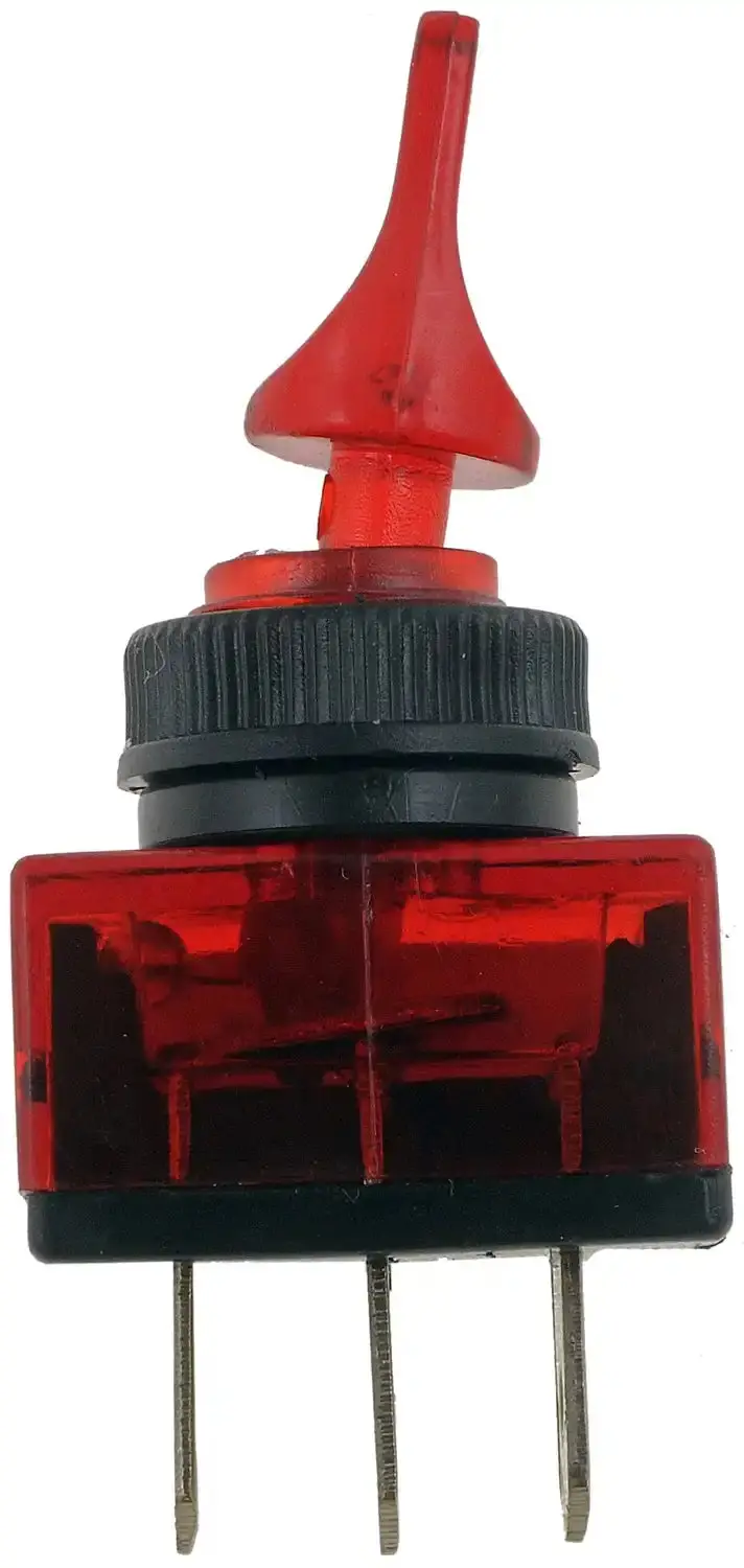 Dorman Conduct-Tite Illuminated Toggle Switch – 12V, 20A Red Led, No Safety Cover 1