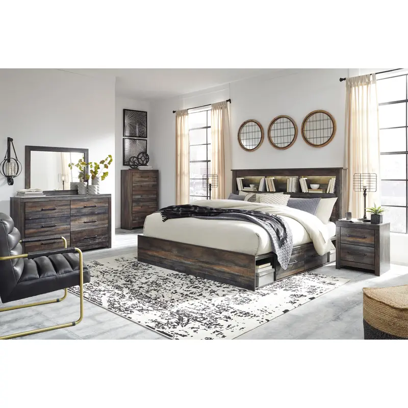 Drystan 7-Piece King Bookcase Bedroom Set By Signature Design By Ashley 1