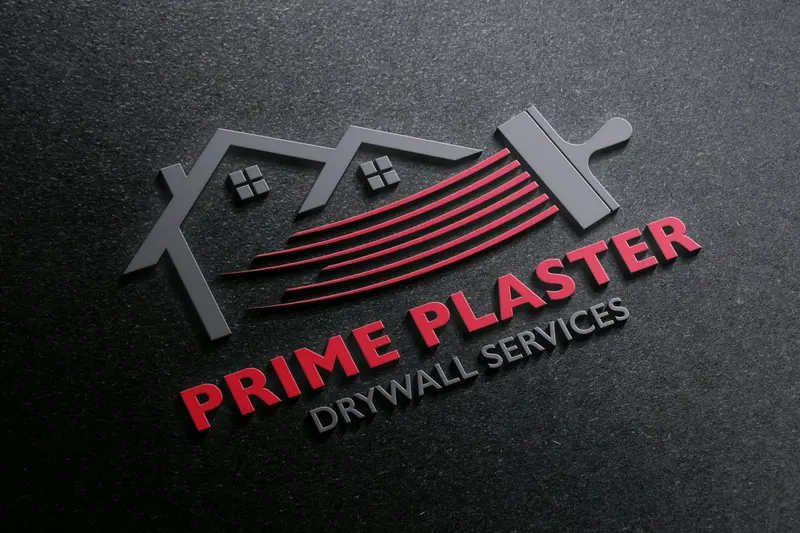 Drywall Contractor Logo | Construction & Interior Finishing Brand Design 1