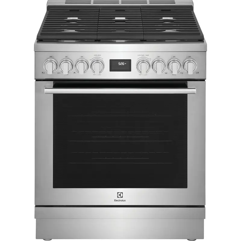 Electrolux 30-Inch Dual-Fuel Freestanding Range With Induction Cooktop & Gas Oven (Ecfd3068As) 1