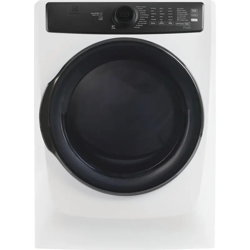 Electrolux 8.0 Cu. Ft. Electric Dryer With Balanced Dry Technology – Elfe773Cmw 1