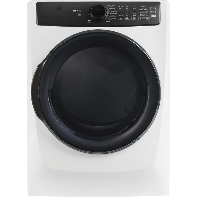Electrolux Perfect Steam™ Gas Dryer – 8.0 Cu. Ft., Balanced Dry™ Technology (Elfg7738Mw) 1