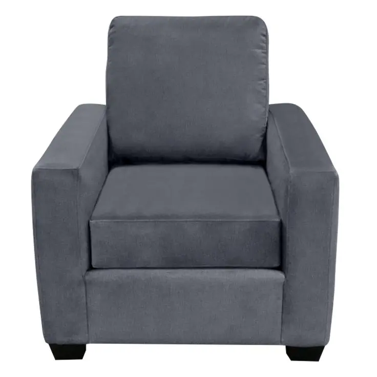Elite Nordel Fabric Accent Chair – Contemporary Stationary Seating (Pebble Charcoal) 1