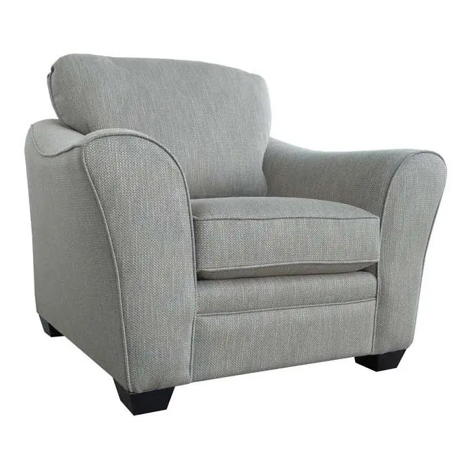 Elite Sofa Designs Tyson Fabric Accent Chair – Compact Stationary Seating 1