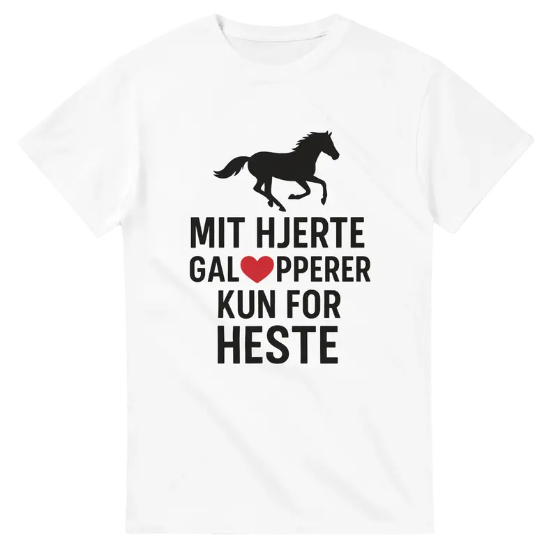 Equestrian Unisex T-Shirt – 'My Heart Gallops Only For Horses' Graphic 4