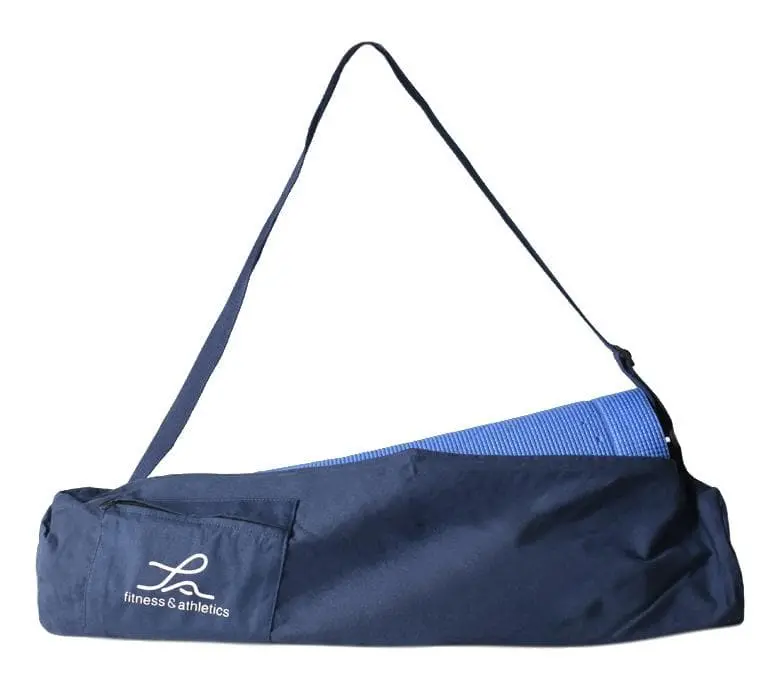 Fitness & Athletics Navy Blue Yoga Carry Bag – Compact Mat Storage Solution 1