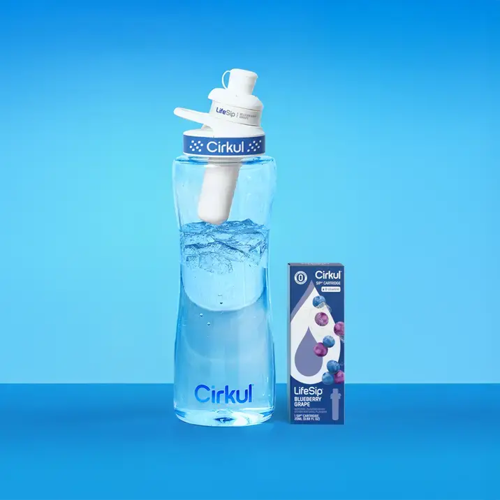 Flash Sale: 32Oz Plastic Bottle + Lifesip Blueberry Grape Cartridge 1
