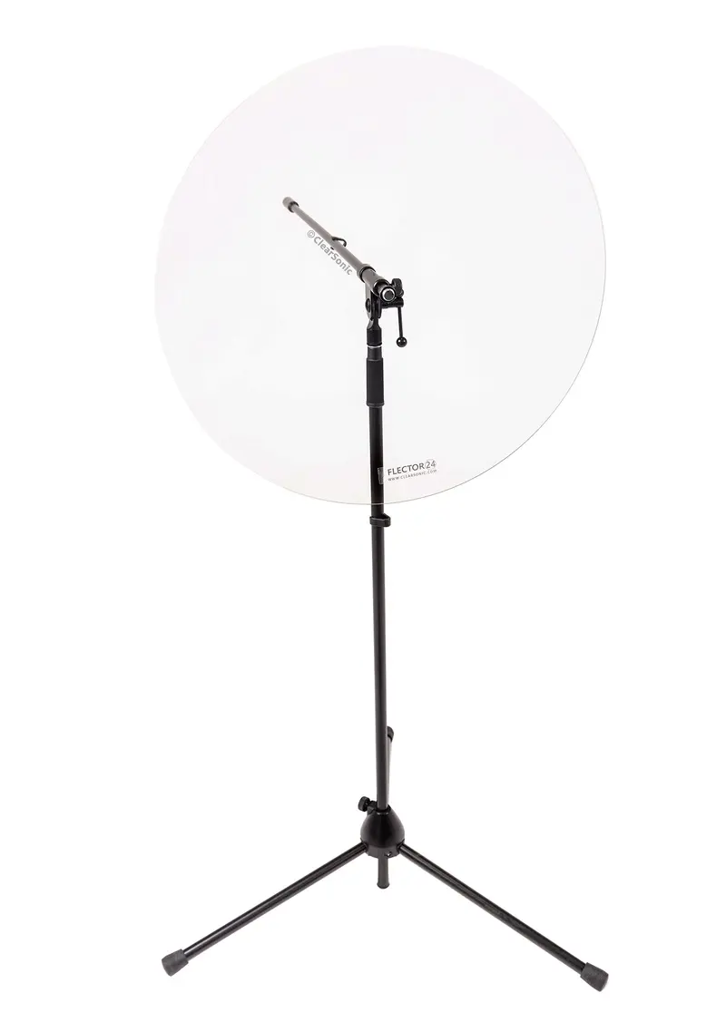 Flector22 Heavy-Duty 22″ Cymbal Shield – Shatter-Resistant Polycarbonate Drum Protection 1