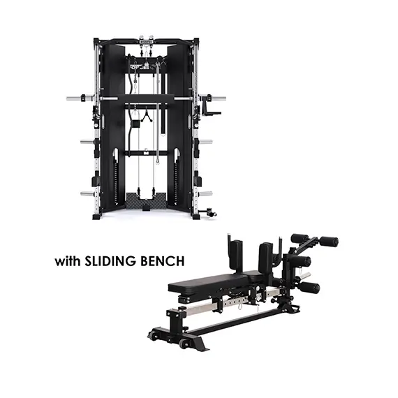 Force Usa C10 All-In-One Functional Trainer With Integrated Sliding Bench 1