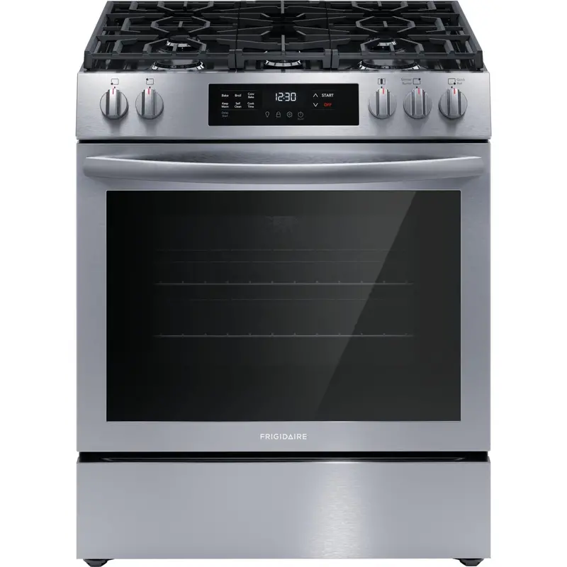 Frigidaire 30-Inch Gas Range – Freestanding, Sealed Burners, Continuous Grates (Fcfg3083As) 1