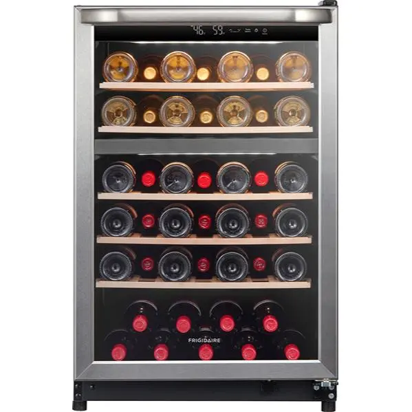 Frigidaire Wine Cooler – 45-Bottle Capacity, Stainless Steel (Frwe4626As) 1