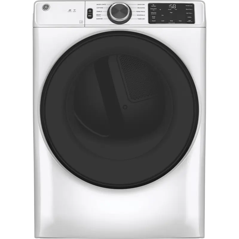 Ge 7.8 Cu. Ft. Wi-Fi-Enabled Electric Dryer Gfd55Esmnww 1