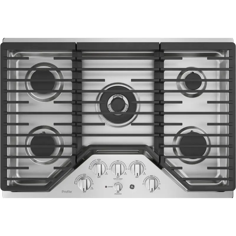Ge Profile 30" Built-In Gas Cooktop – High-Performance Burners, Sleek Stainless Build (Pgp9030Slss) 1