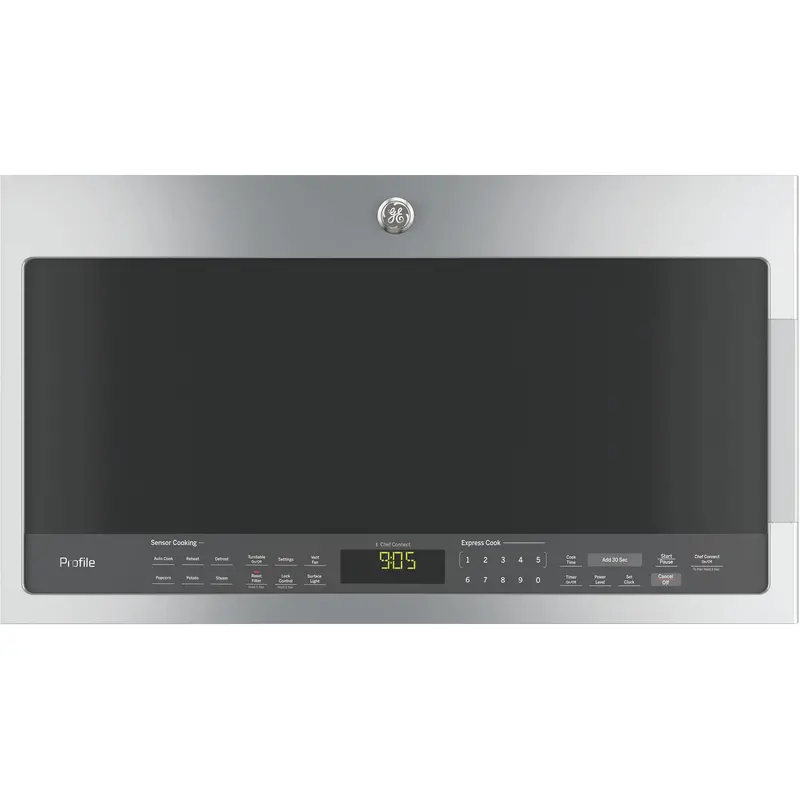 Ge Profile 30" Over-The-Range Microwave – 2.1 Cu. Ft., Chef Connect Compatibility (Pvm2188Sjc) 1