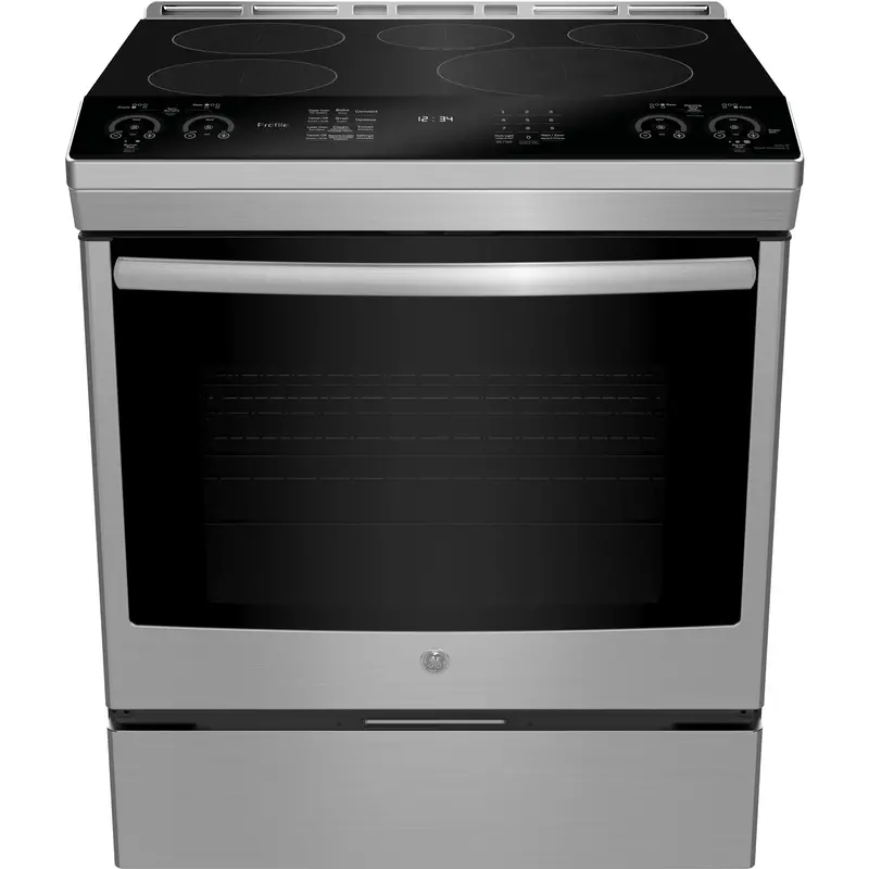 Ge Profile 30" Slide-In Induction Range With True European Convection – Pchs920Ymfs 1