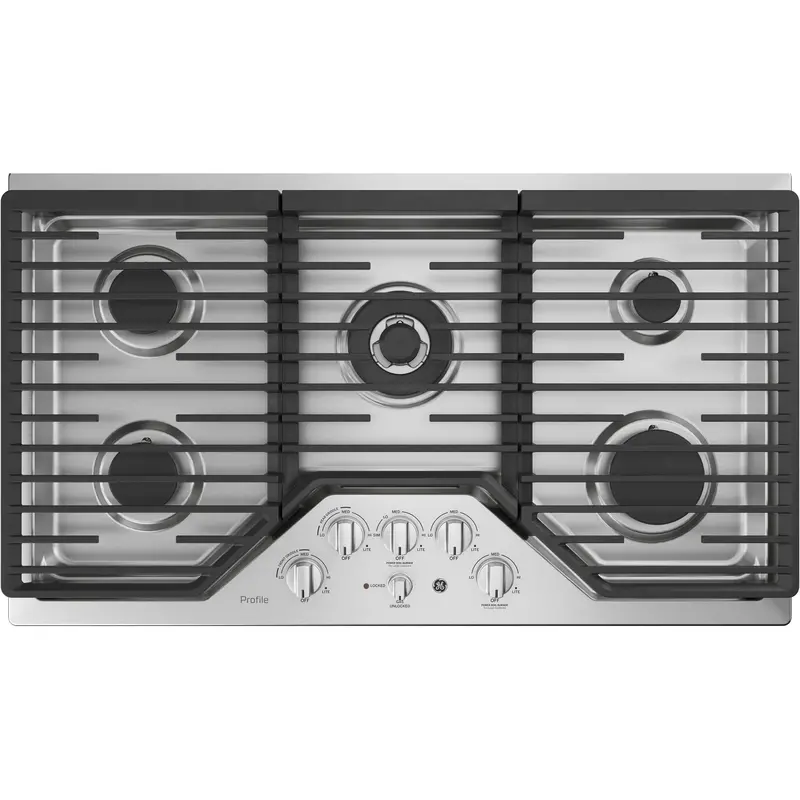 Ge Profile 36" Built-In Gas Cooktop – Premium Sealed Burners, Stainless Steel (Pgp9036Slss) 1