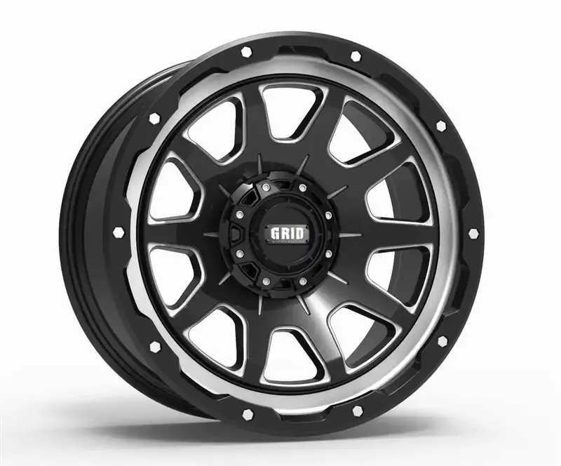 Grid Gd1520090865M1525 Alloy Wheel – 20X9.0", 8X165.1, +15 Offset, 125.5Mm Cb 1