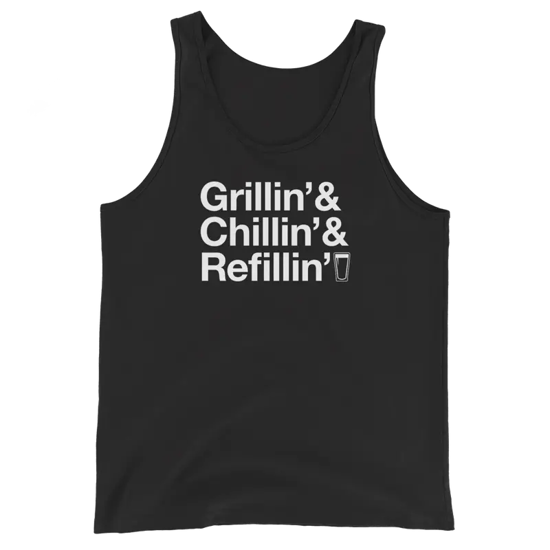 Grillin’ Chillin’ Refillin’ Breathable Tank Top 1