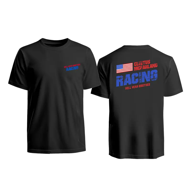 Hell Yeah Brother Racing Tee – Black Or White Crewneck 1