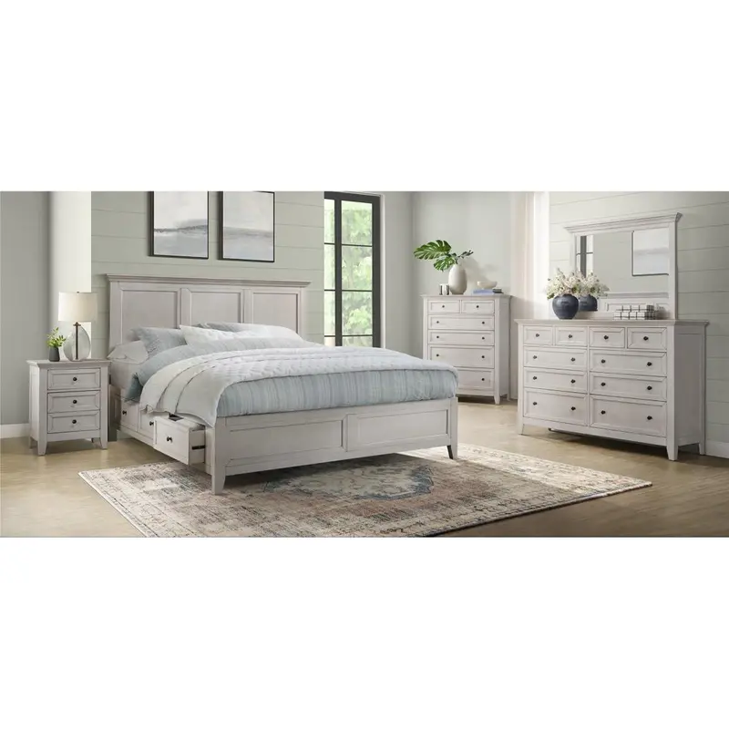 Intercon San Mateo 8865 Queen-Sized 6-Piece Panel Bedroom Ensemble 1