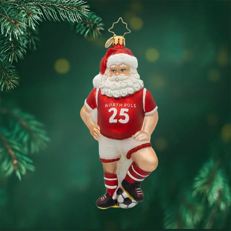 Jolly Soccer Goalie Ornament 1