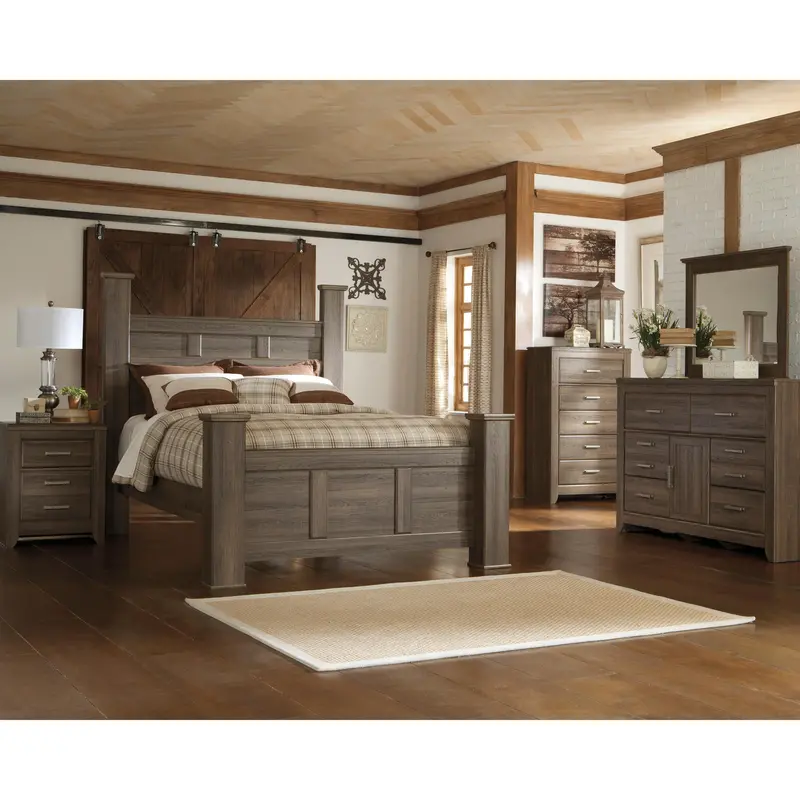 Juararo Queen Poster Bedroom Suite – 7-Piece Ashley Signature Design 1