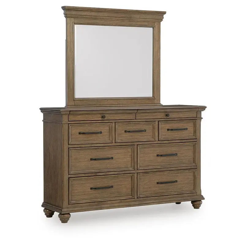 Karallin 7-Drawer Dresser With Matching Mirror By Ashley Signature Design 1