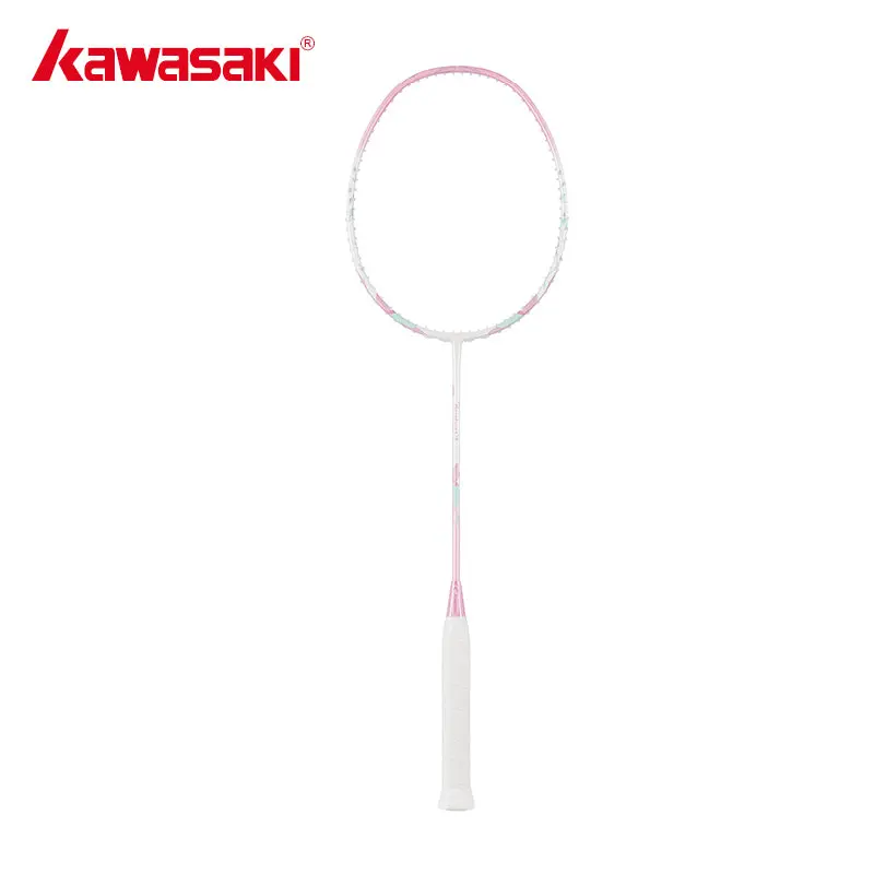 Kawasaki Q5 Porcelain Badminton Racket (Pink) – Unstrung Performance Model 1