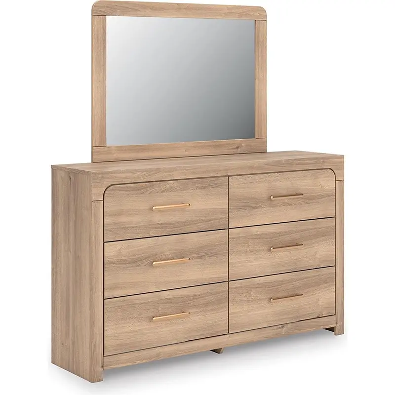 Kinlanni Dresser And Matching Mirror By Ashley Signature Design 1