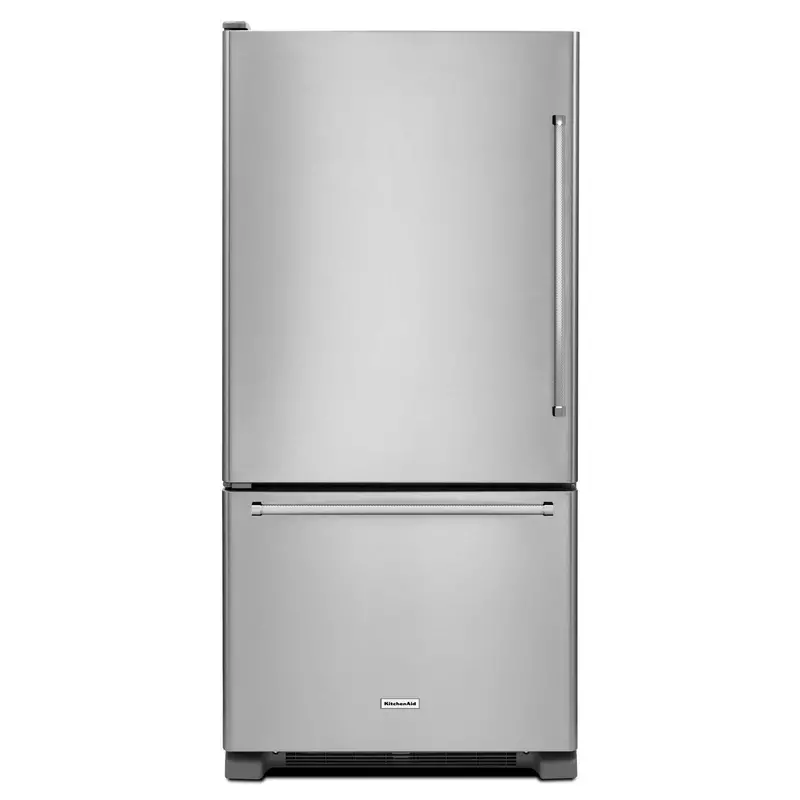 Kitchenaid 22 Cu. Ft. Full-Depth Bottom-Freezer Refrigerator – 33" Wide (Krbl102Ess) 1