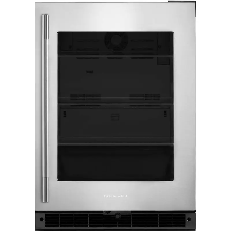 Kitchenaid 24-Inch Built-In Refrigerator – 5.2 Cu. Ft., Black Stainless Steel Finish (Kurr324Ssb) 1