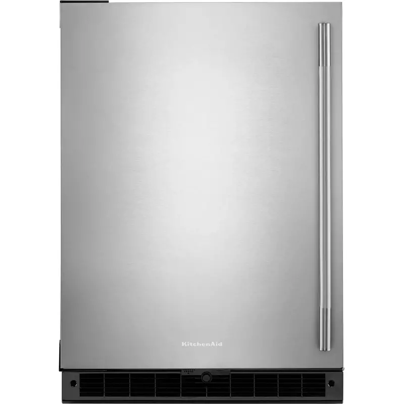 Kitchenaid 24-Inch Space-Saving Fridge – 5.0 Cu. Ft., Black Stainless Steel (Kurl124Ssb) 1