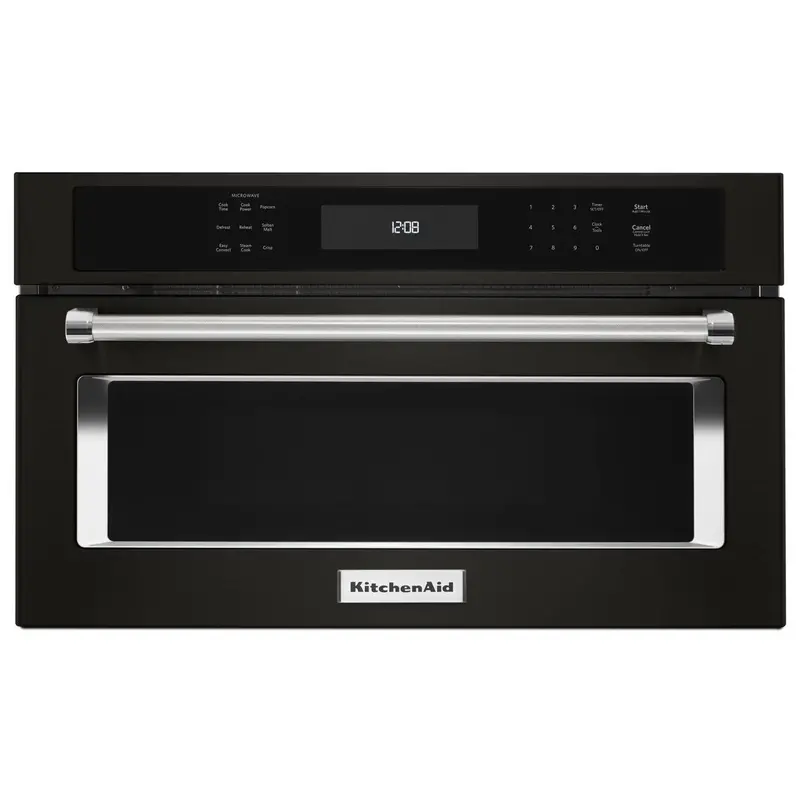 Kitchenaid 30" Built-In Convection Microwave – 1.4 Cu. Ft., Oven-Integrated Design (Kmbp100Ebs) 1