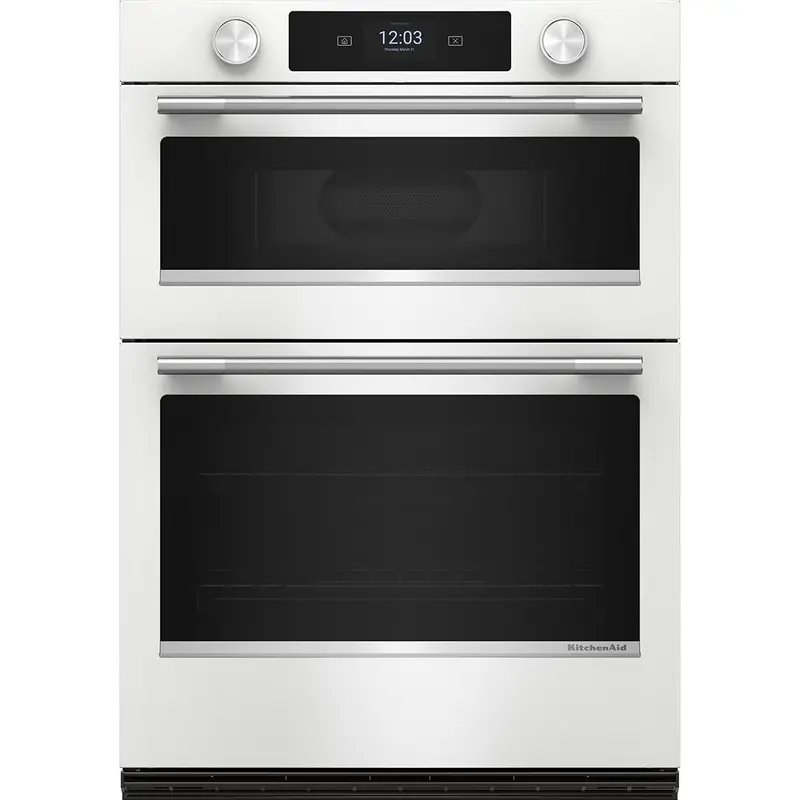 Kitchenaid 30" Built-In Convection Wall Oven With Microwave Combo – Koec730Swh 1