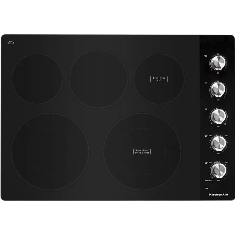 Kitchenaid 30" Built-In Electric Cooktop With Five Heating Elements – Kces550Hss 1