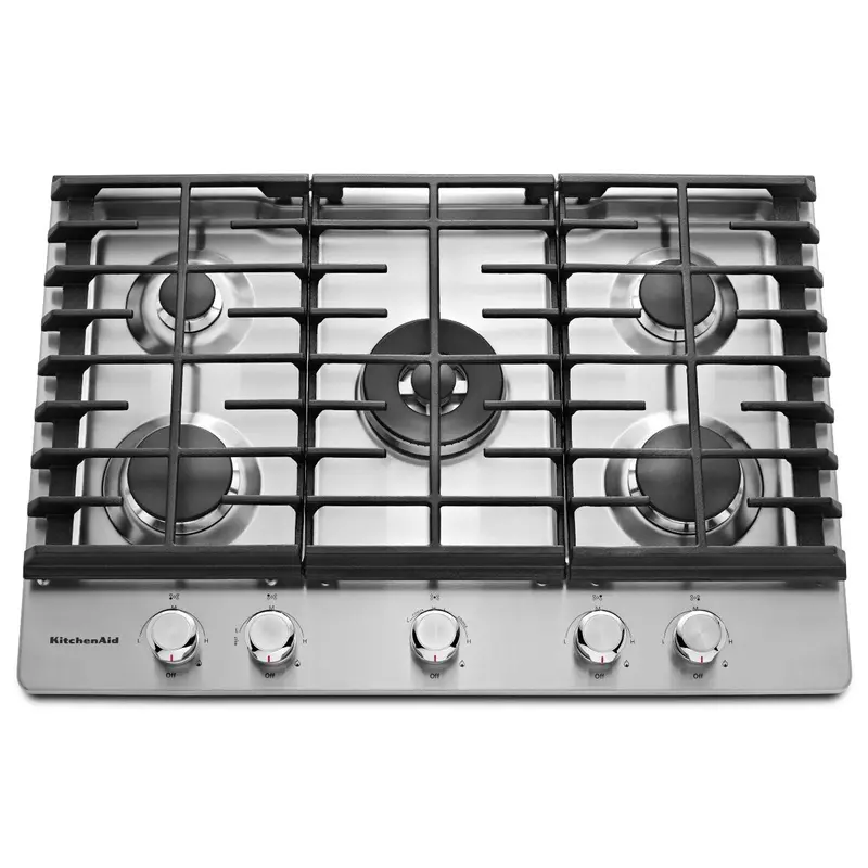Kitchenaid 30" Built-In Gas Cooktop Featuring Even-Heat™ Burners – Kcgs550Ess 1