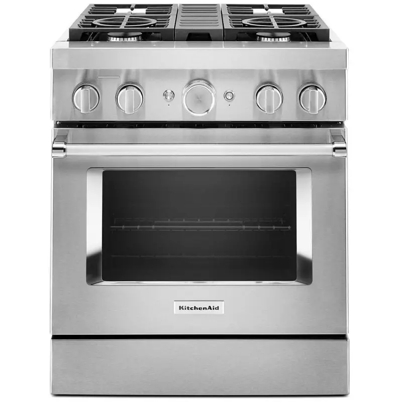 Kitchenaid 30" Freestanding Dual Fuel Range With Even-Heat™ True Convection – Kfdc500Jss 1